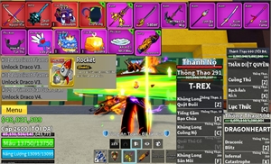  - 2 Tộc V4 dragonheart song đao,storm guistar dư trái mamoth rocket owned