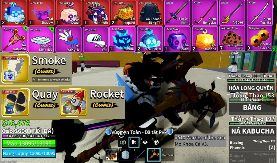  - 2 trái leopard 3 trái owned rocket smoke  quay áo choàng bóng tồi