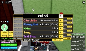  - 3 tộc v3 song đao guitar 3 trái đỏ